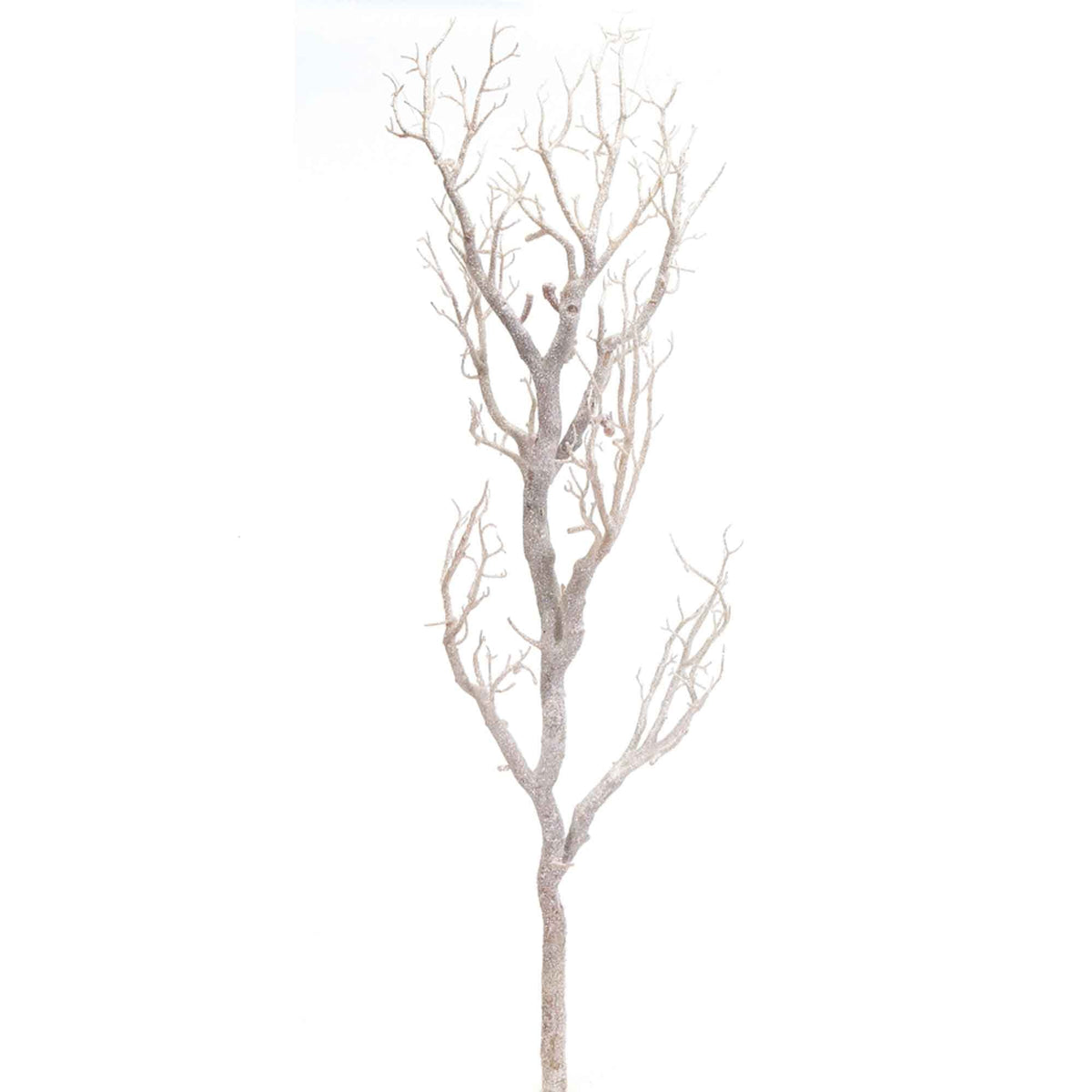 Faux Glitter Manzanita Branch - White