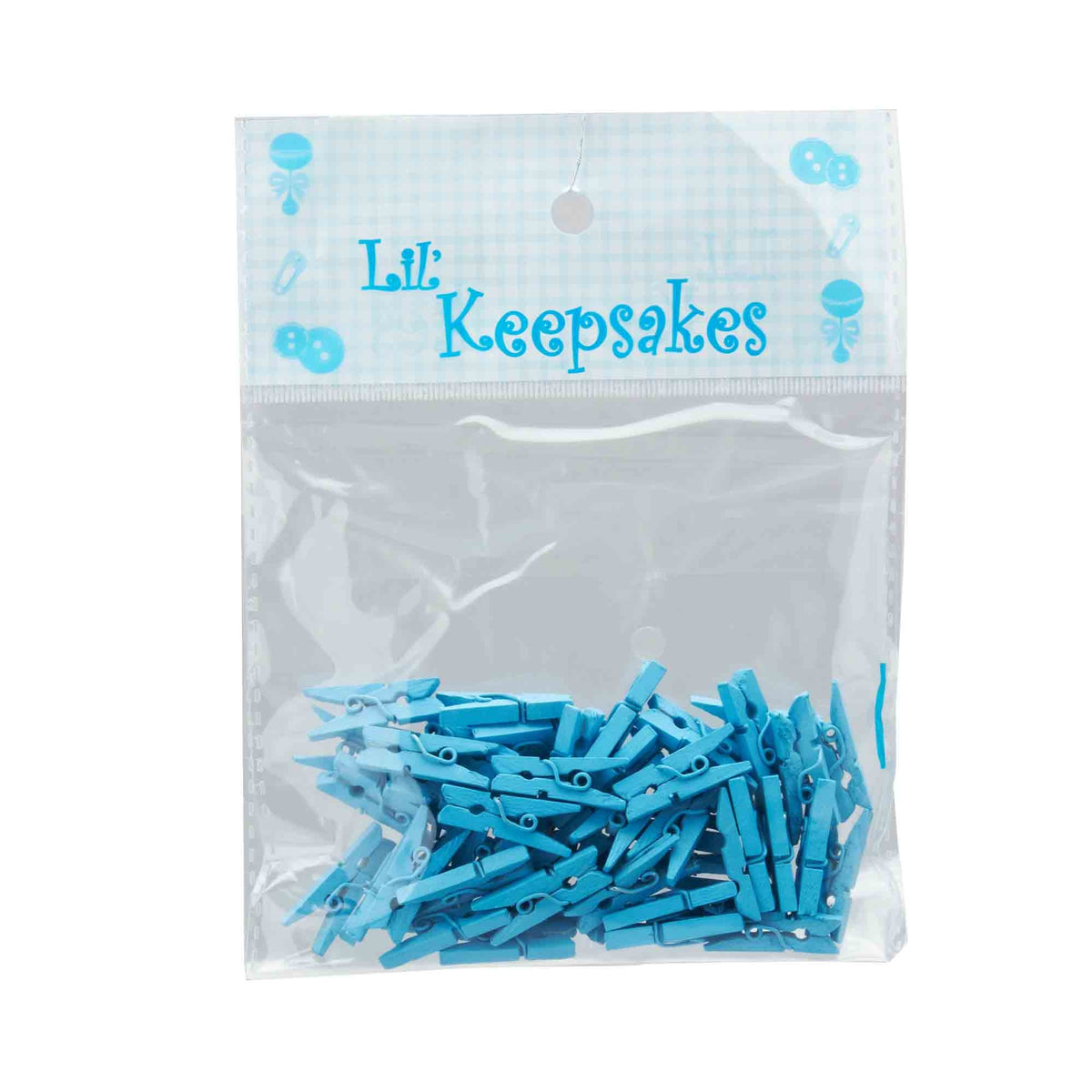 Mini Clothespins - Blue