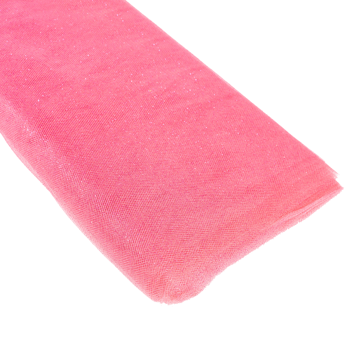 Glitter Tulle Bolt 54" x 10 yards - Coral