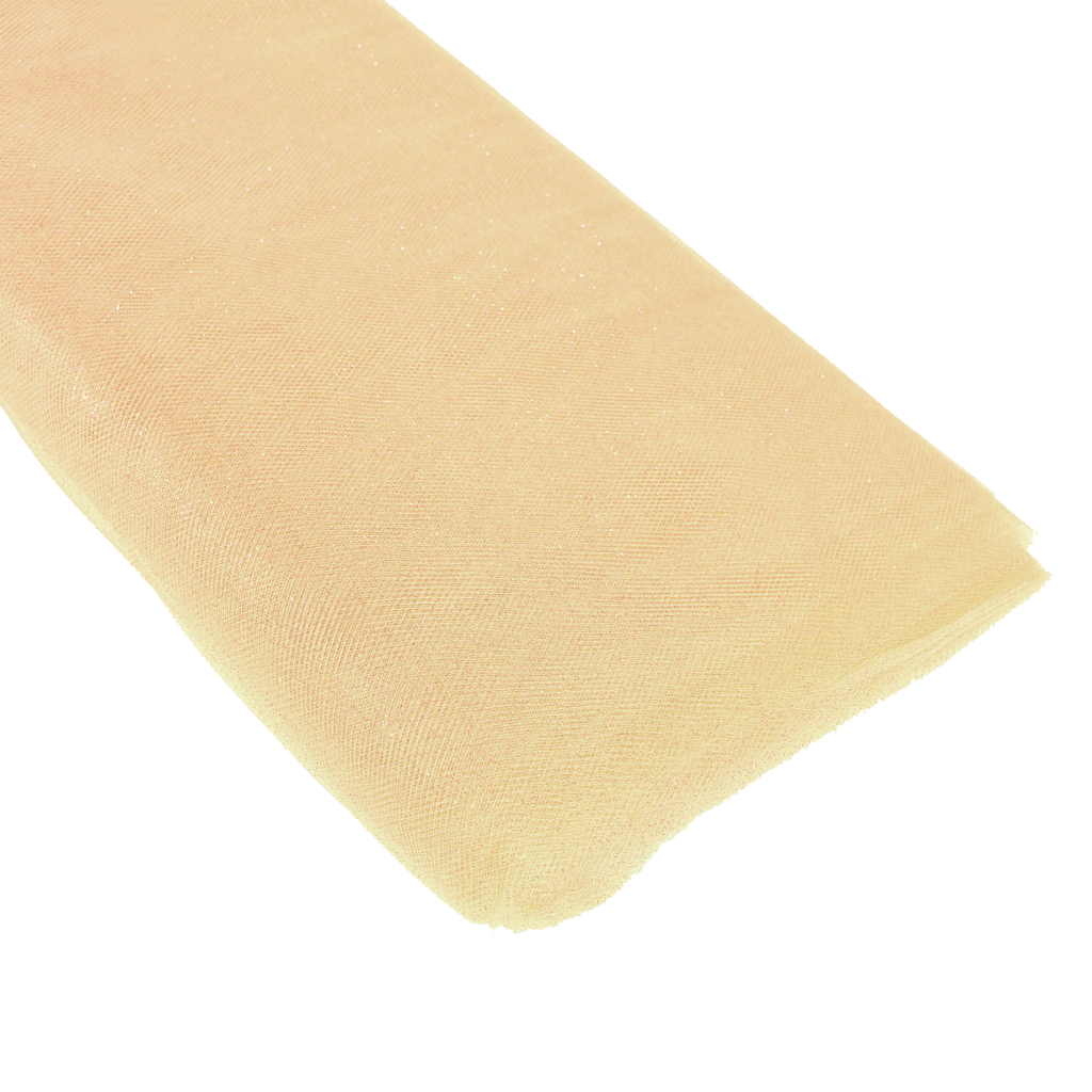 Glitter Tulle Bolt 54" x 10 yards - Ivory