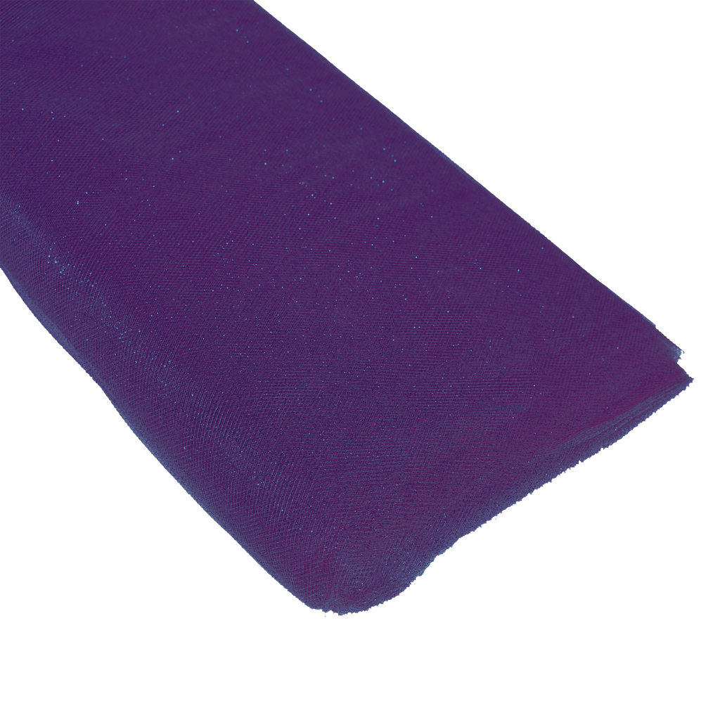 Glitter Tulle Bolt 54" x 10 yards - Purple