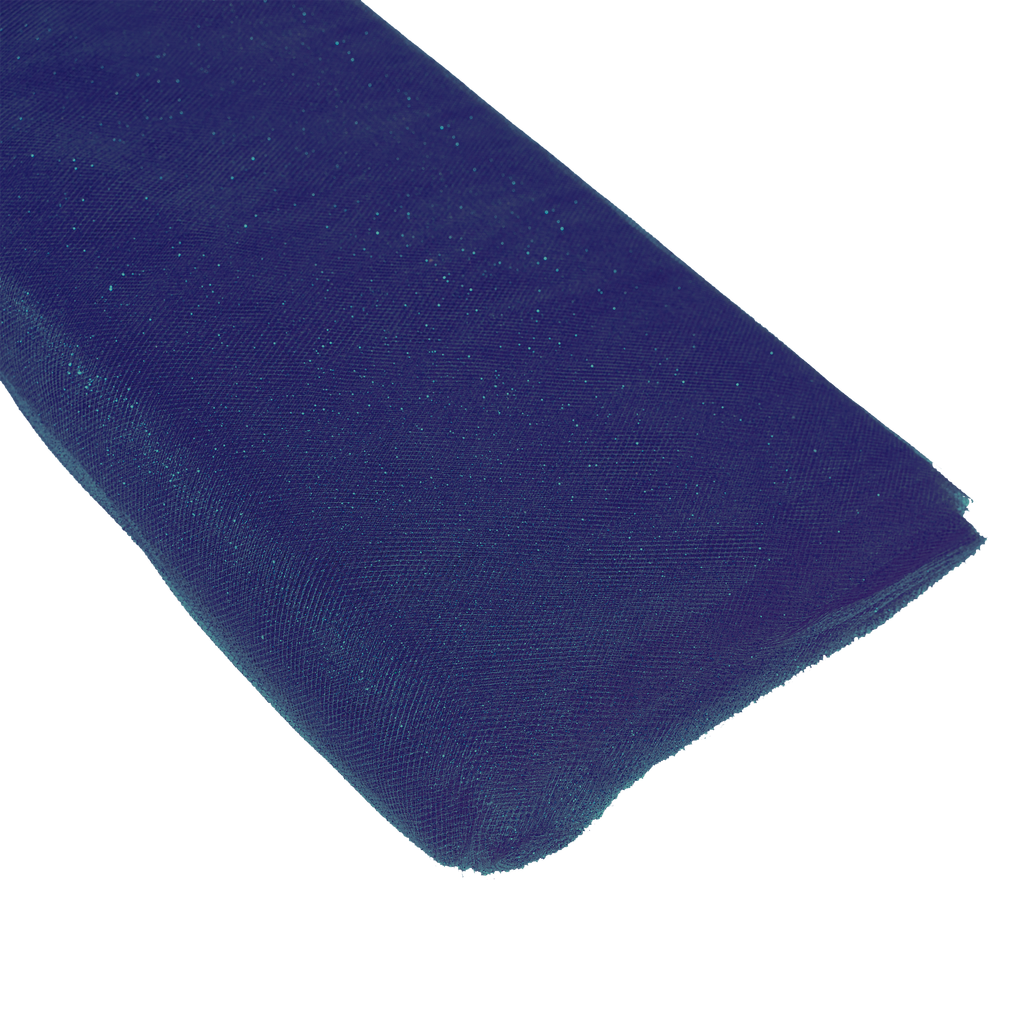 Glitter Tulle Bolt 54" x 10 yards - Royal Blue