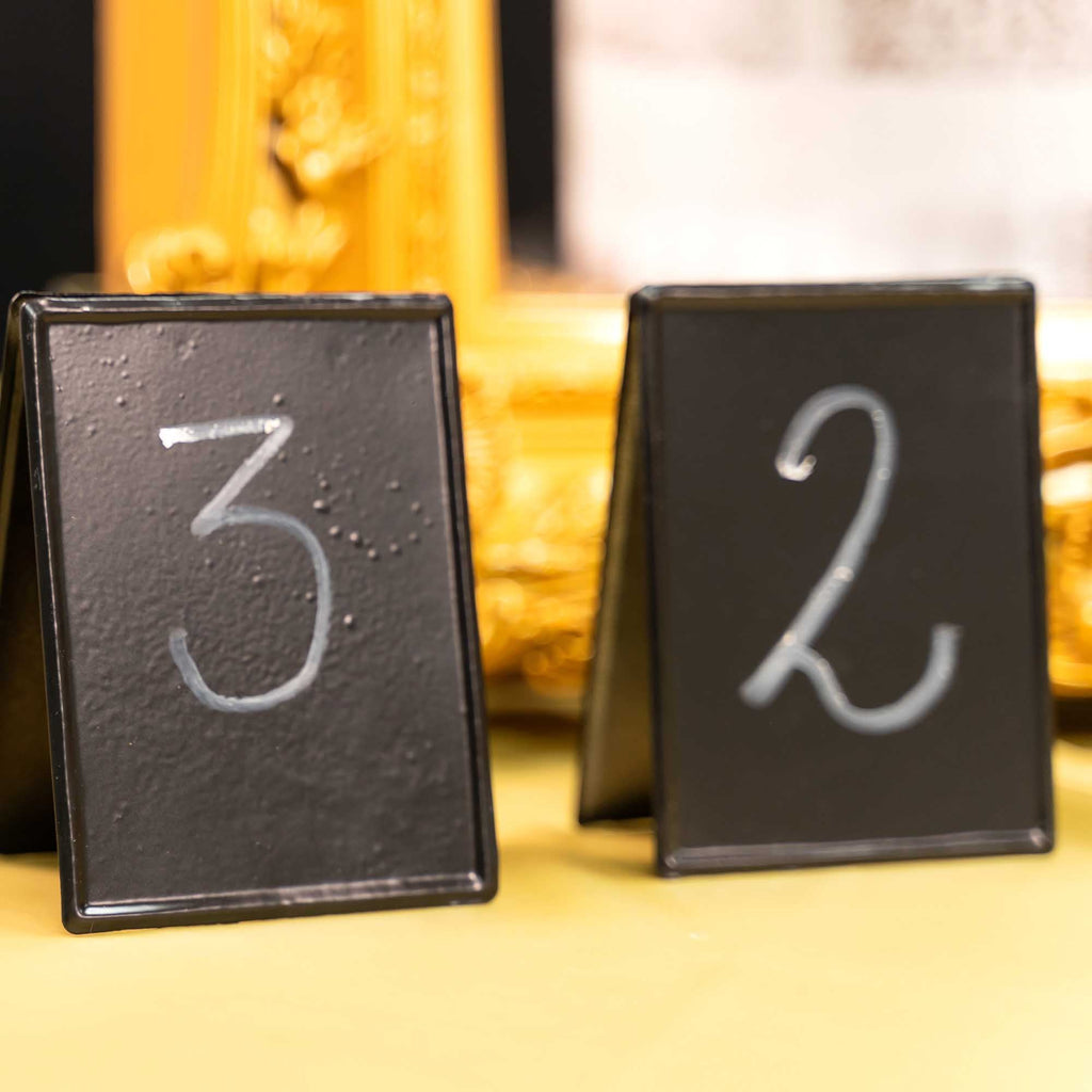 Metal Chalkboard Table Stands 3.75" Pack of 6