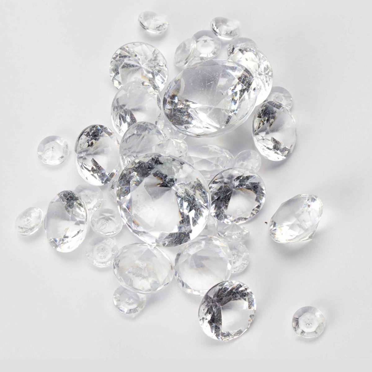 Assorted Clear Acrylic Jewels