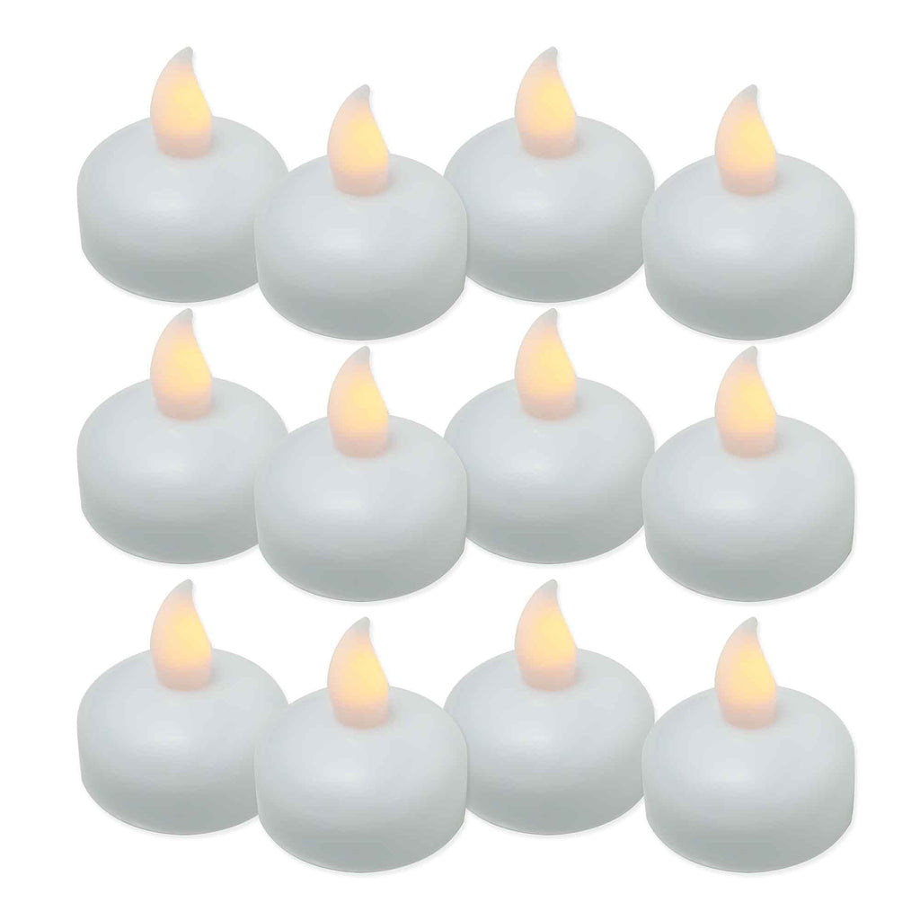 LED Flameless Floating Tea Light Candle - Pack of 12