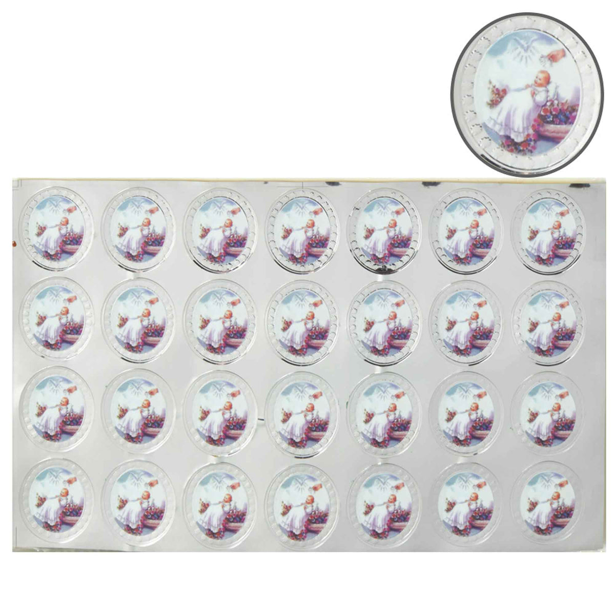 Baptism Foil Stickers