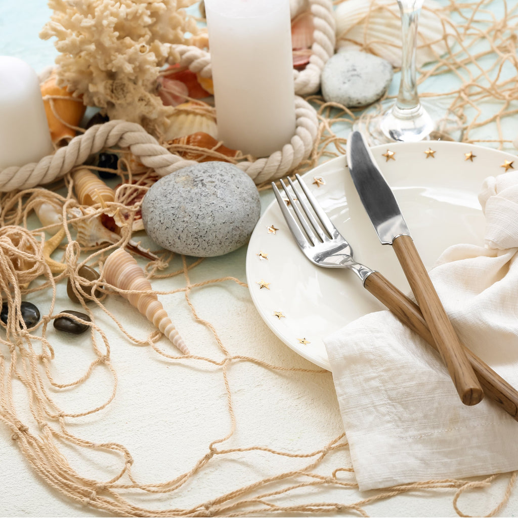 Nautical Fishing Net Decoration - Natural