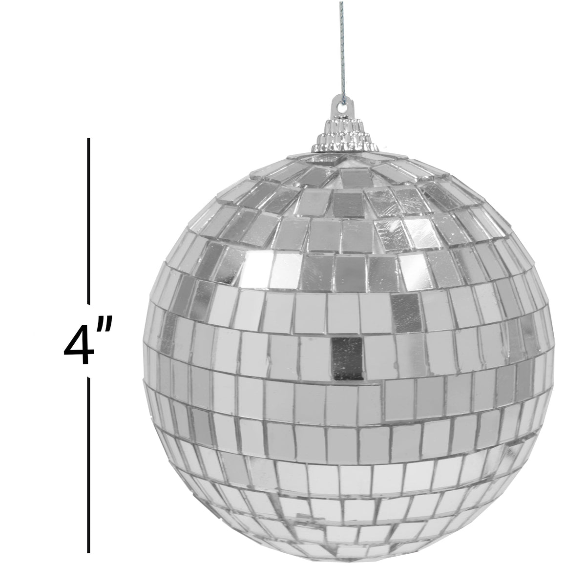 Mirror Disco Balls 4" - Silver