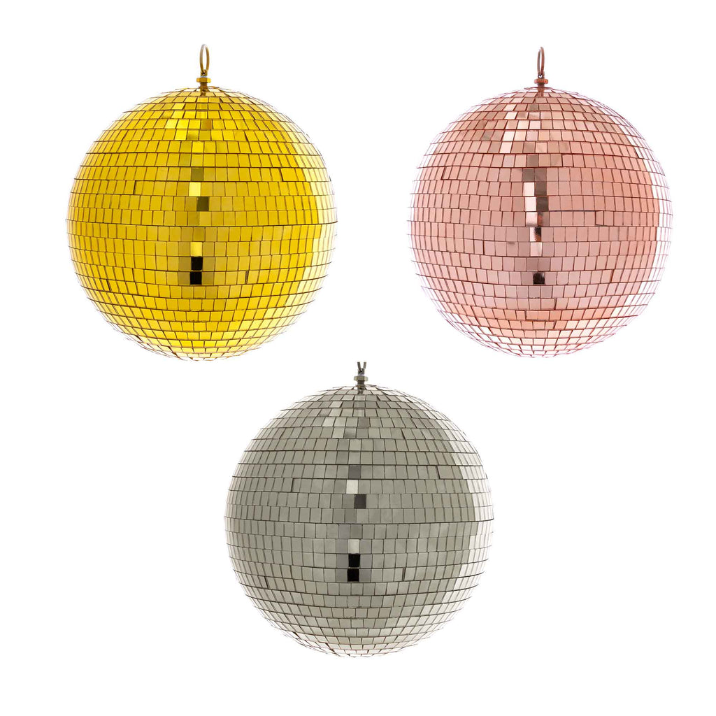 Mirror Disco Balls 12" - Gold