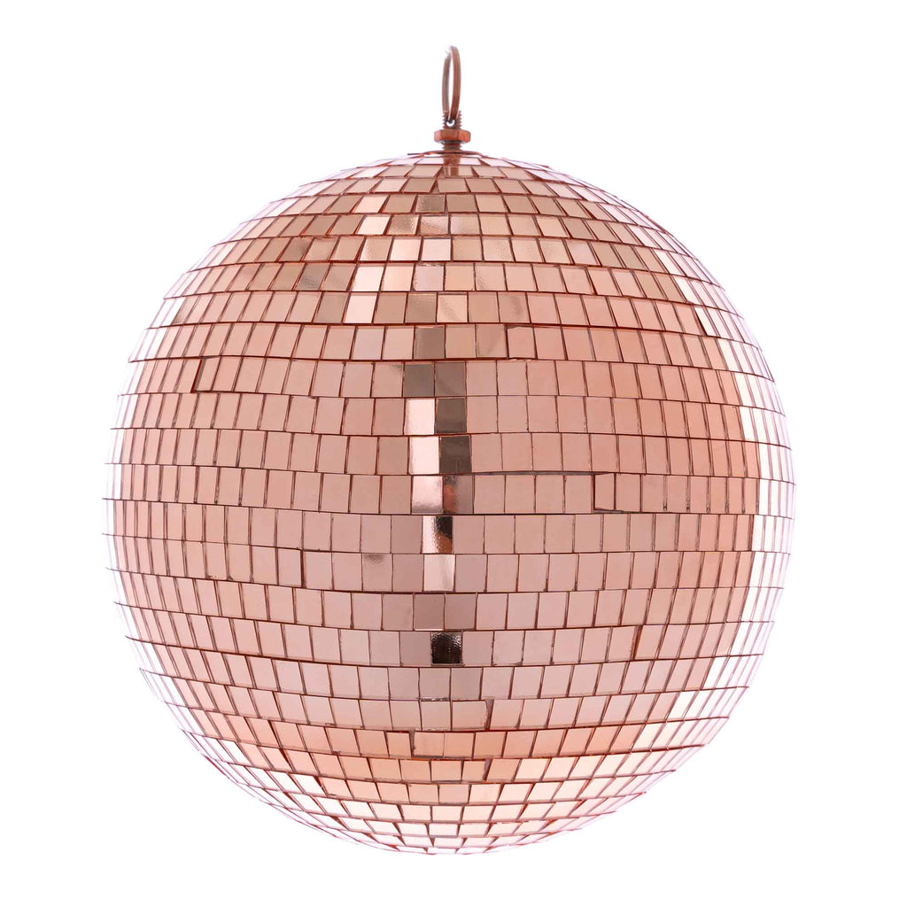 Mirror Disco Balls 12" - Rose Gold