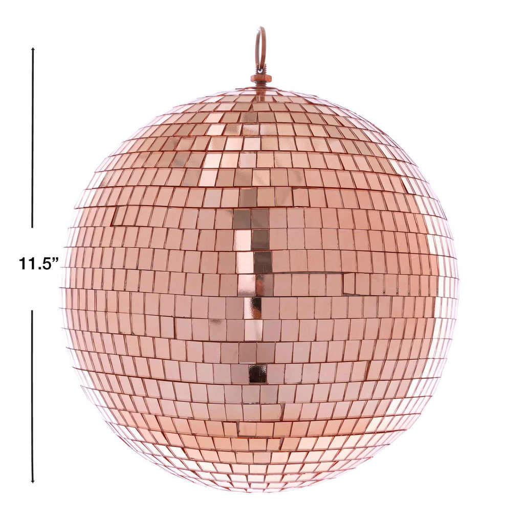 Mirror Disco Balls 12" - Rose Gold