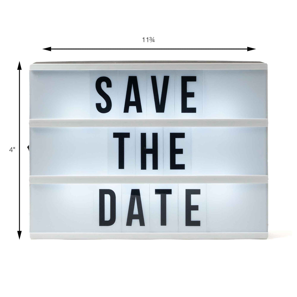 Cinema Marquee Light Box with Letters