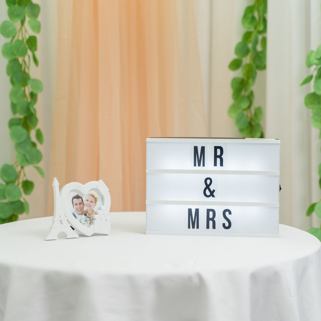 Cinema Marquee Light Box with Letters