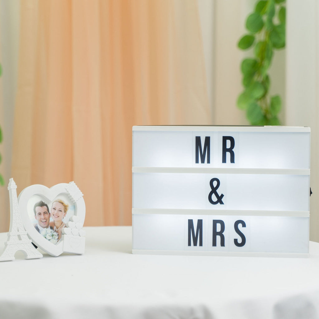 Cinema Marquee Light Box with Letters