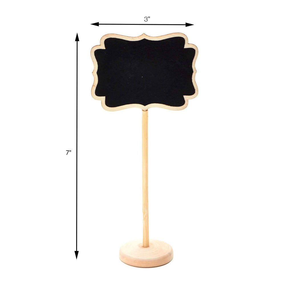 Tabletop Chalkboard Stands 7" - Pack of 6