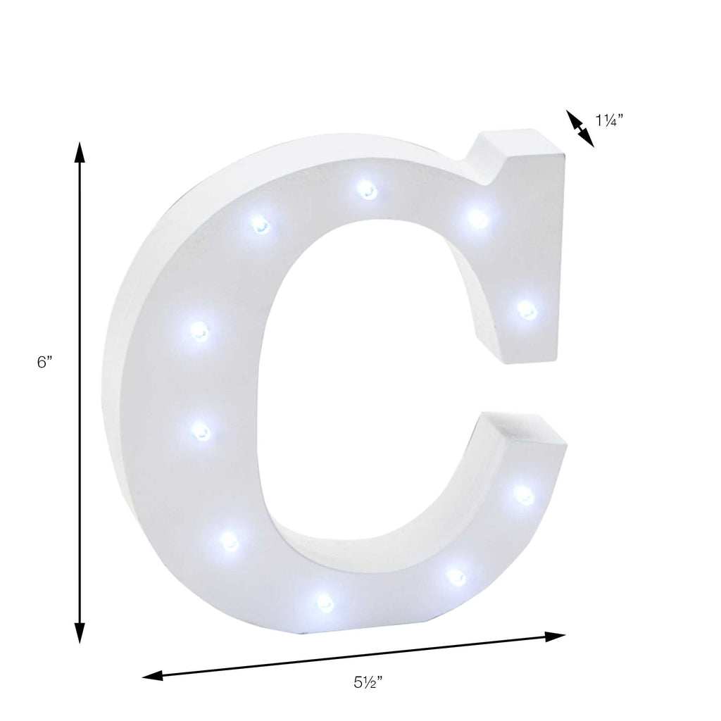 Vintage LED Marquee Letter C