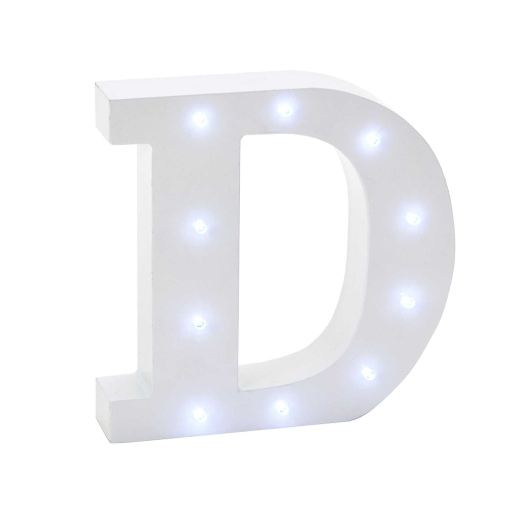 Vintage LED Marquee Letter D