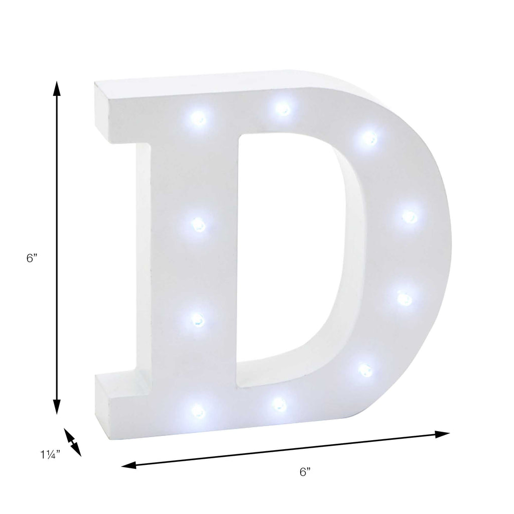 Vintage LED Marquee Letter D