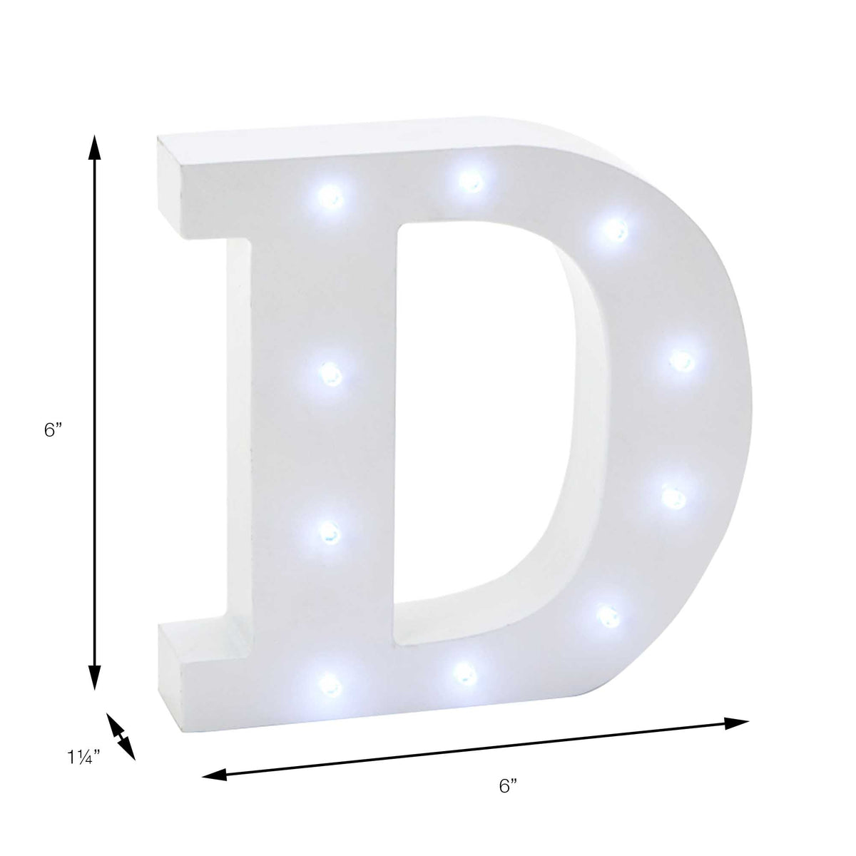 Vintage LED Marquee Letter D