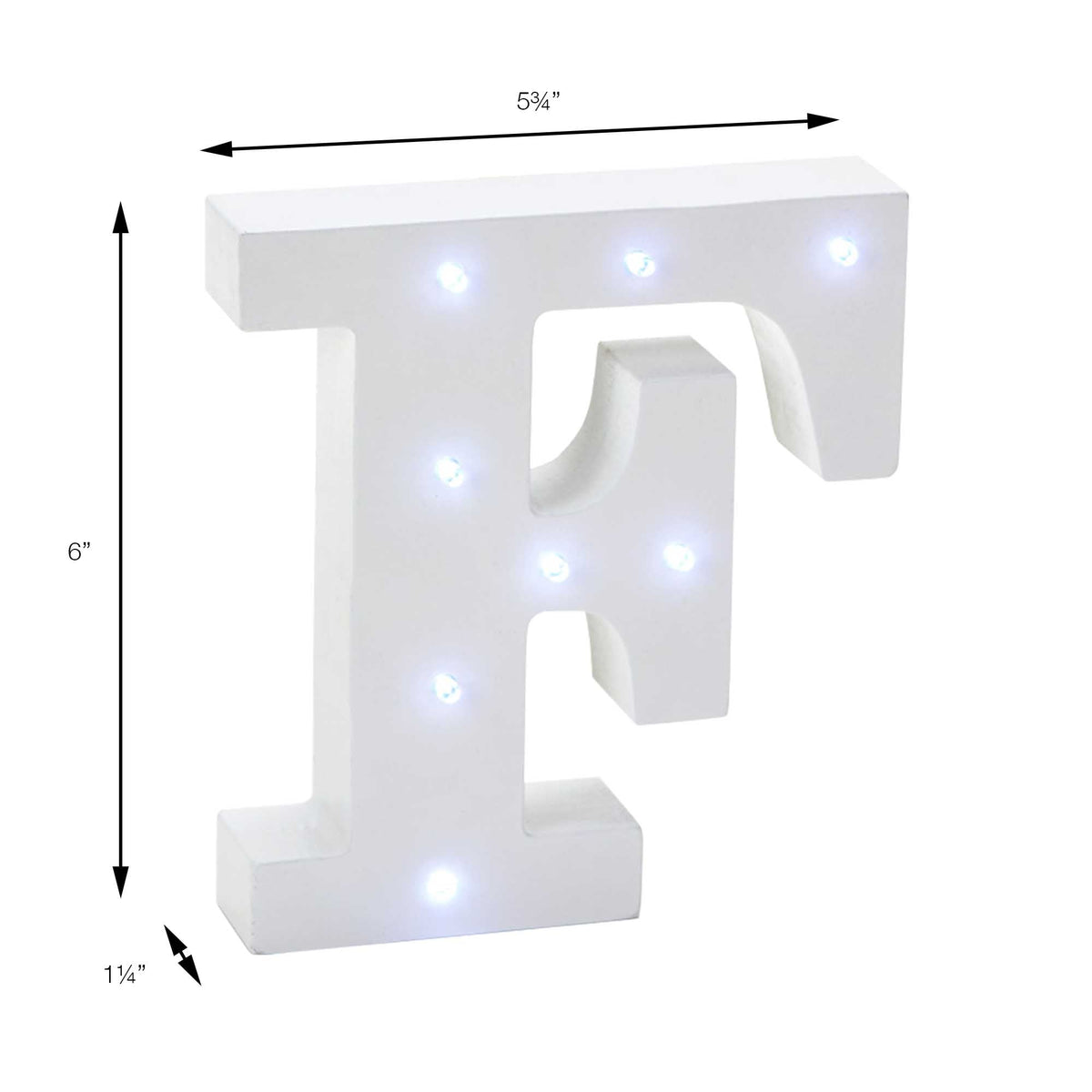 Vintage LED Marquee Letter F