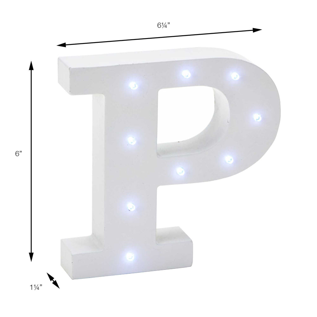 Vintage LED Marquee Letter P
