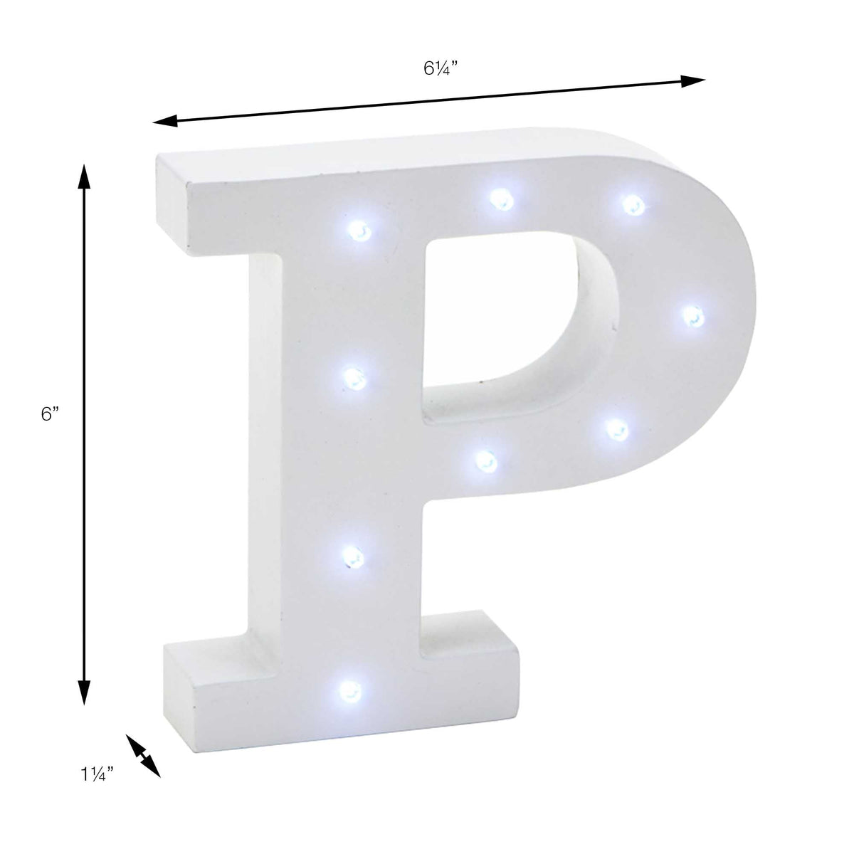 Vintage LED Marquee Letter P