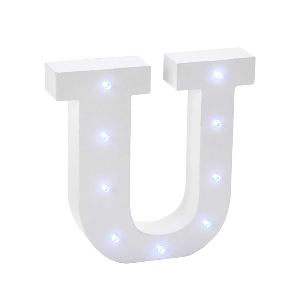 Vintage LED Marquee Letter U