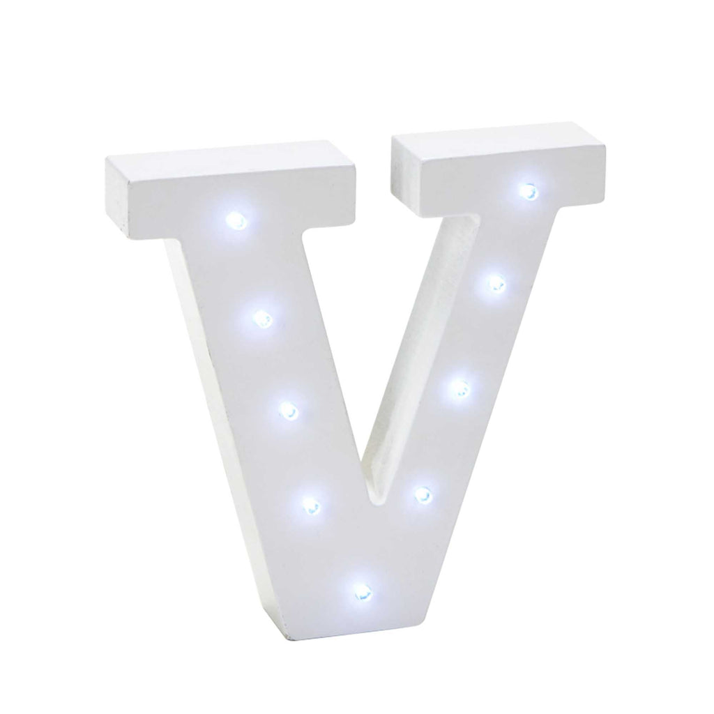 Vintage LED Marquee Letter V