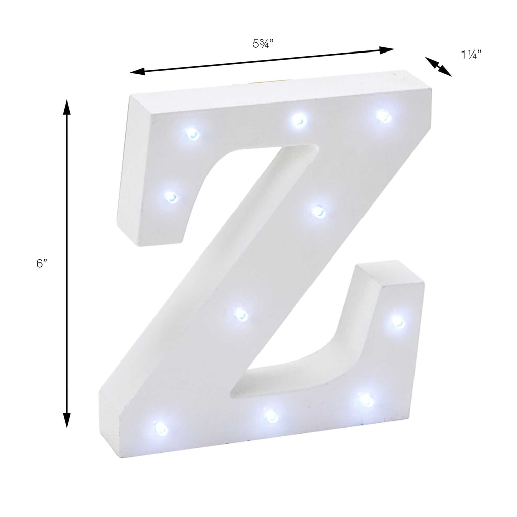 Vintage LED Marquee Letter Z