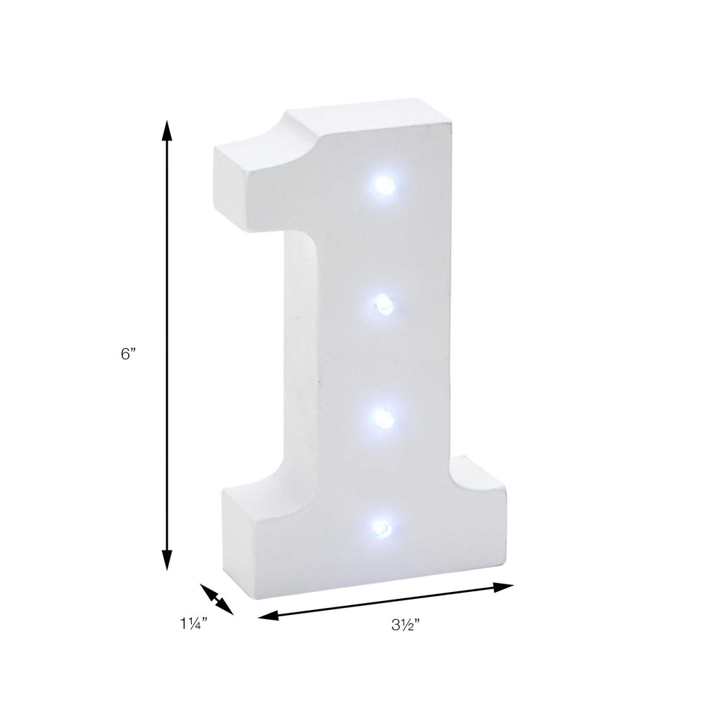 Vintage LED Marquee Number 1