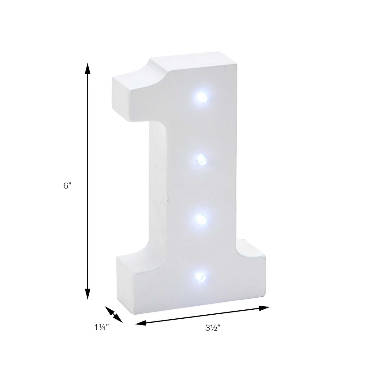 Vintage LED Marquee Number 1