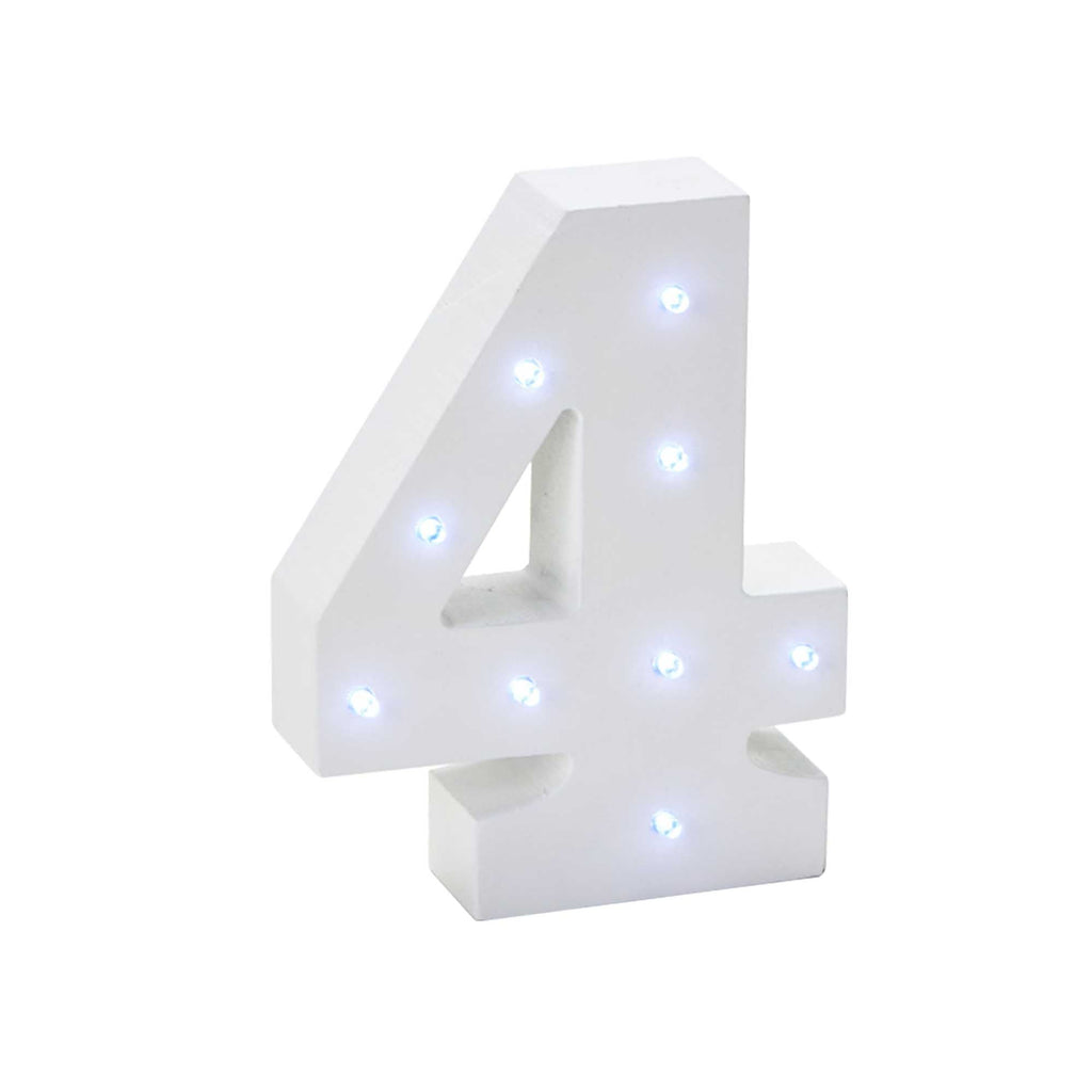 Vintage LED Marquee Number 4