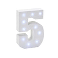 Vintage LED Marquee Number 5