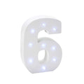 Vintage LED Marquee Number 6