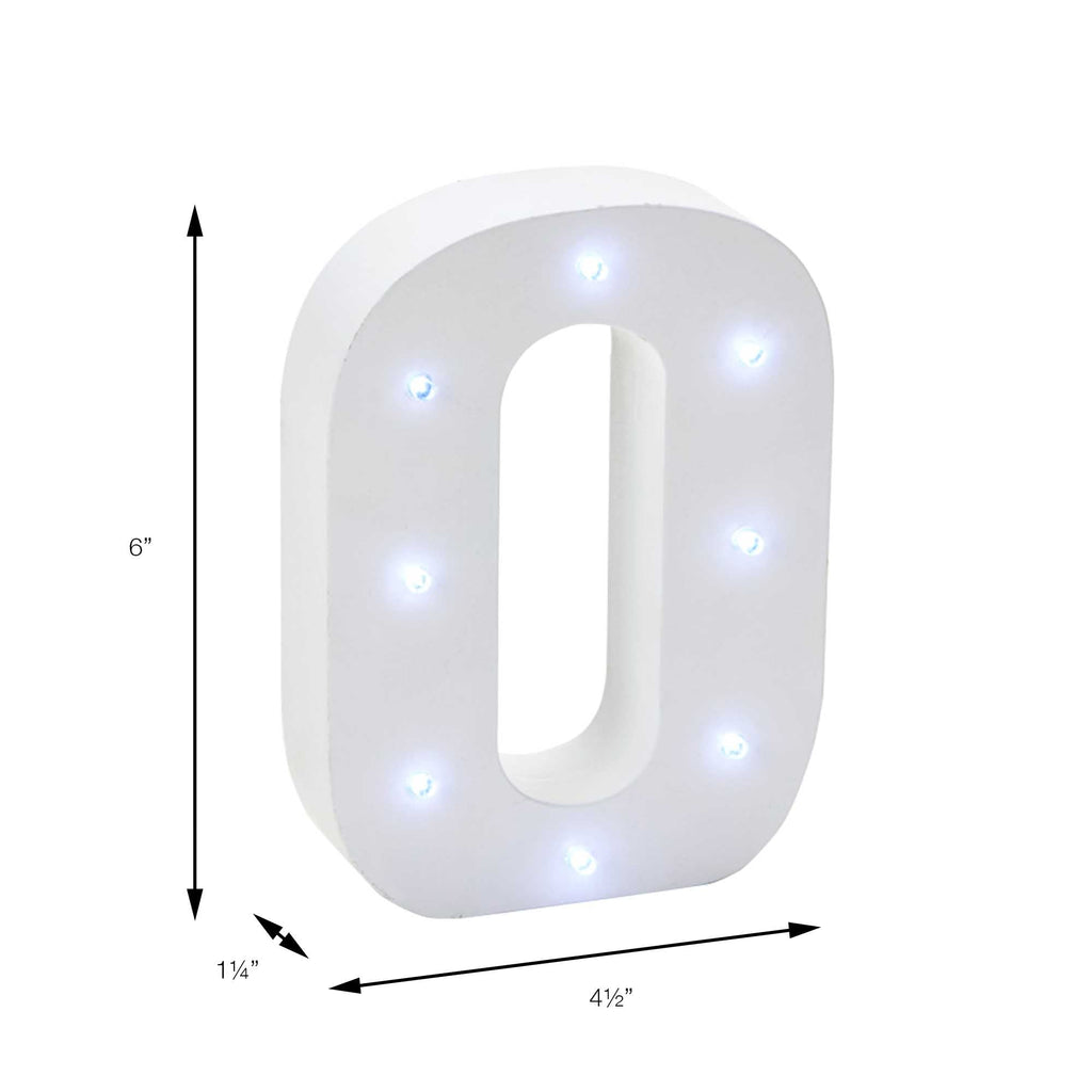 Vintage LED Marquee Number 0