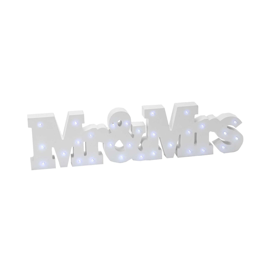 Vintage Marquee Mr. & Mrs. Sign