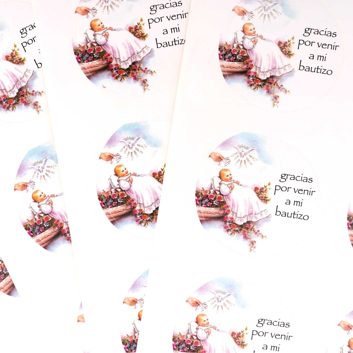 Baptism Mi Bautizo Stickers - 24 Labels