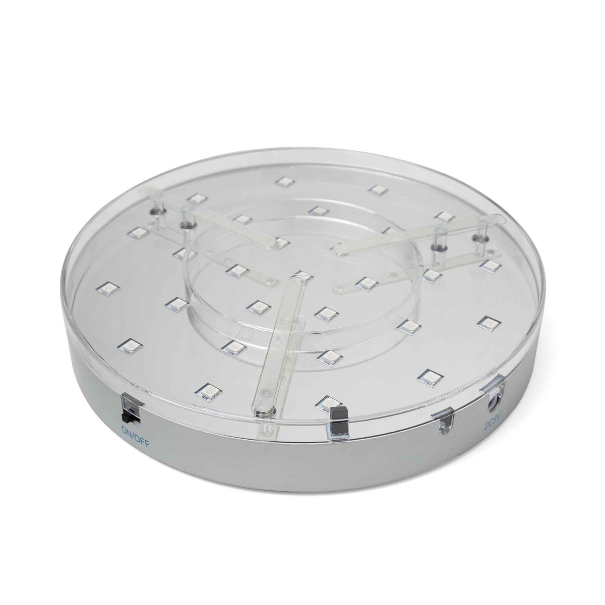 Multicolor 8 Inch LED Disc Light Base with Remote