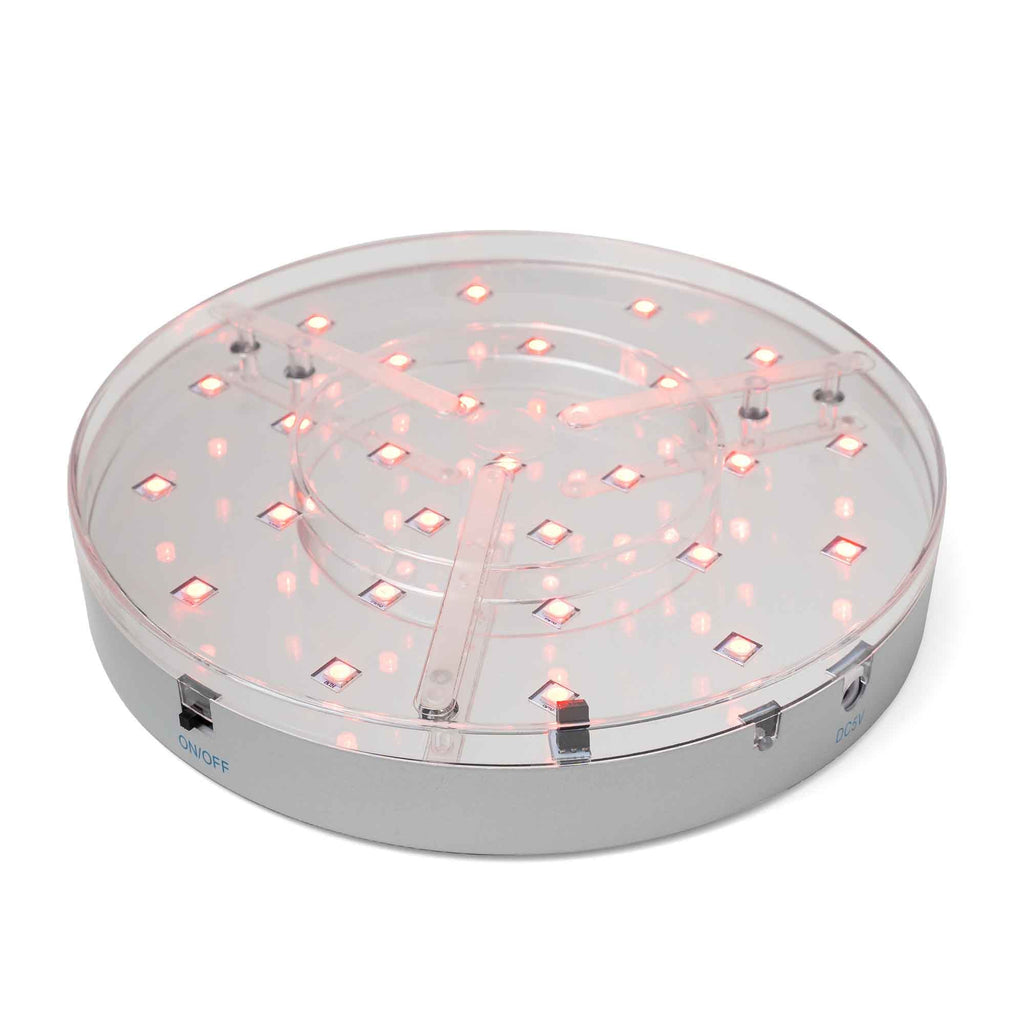 Multicolor 8 Inch LED Disc Light Base with Remote
