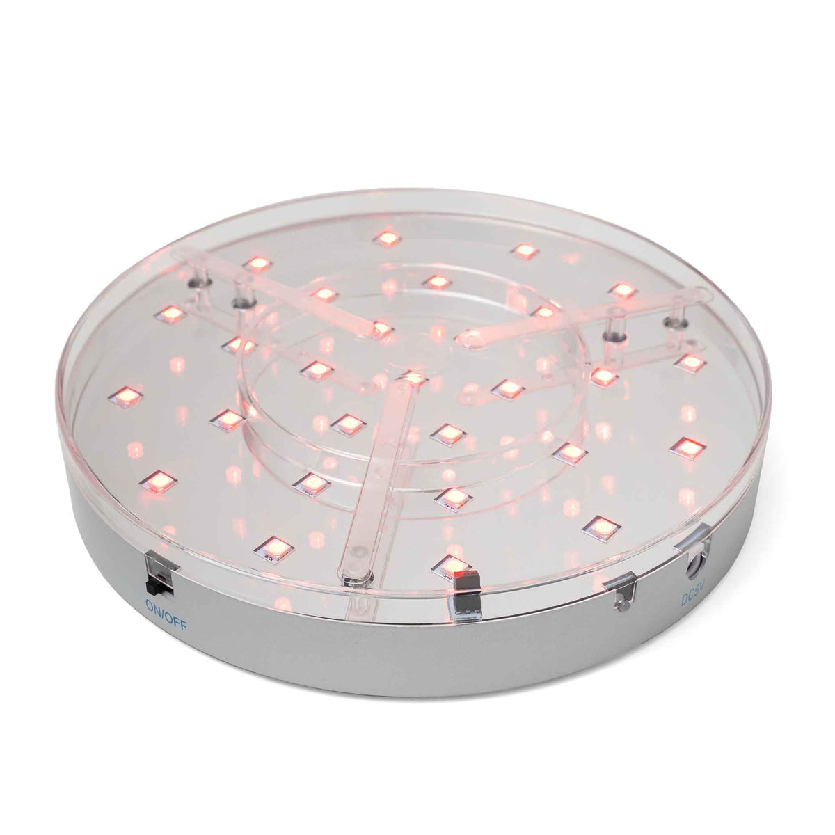 Multicolor 8 Inch LED Disc Light Base with Remote