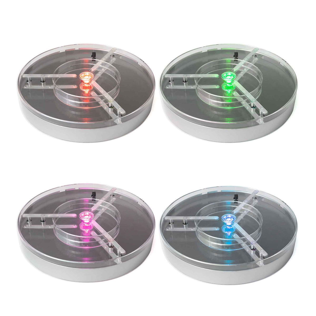 Multicolor 8 Inch LED Spotlight Base with Remote