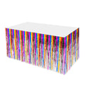 Metallic Fringe Table Skirt - Mutlicolor