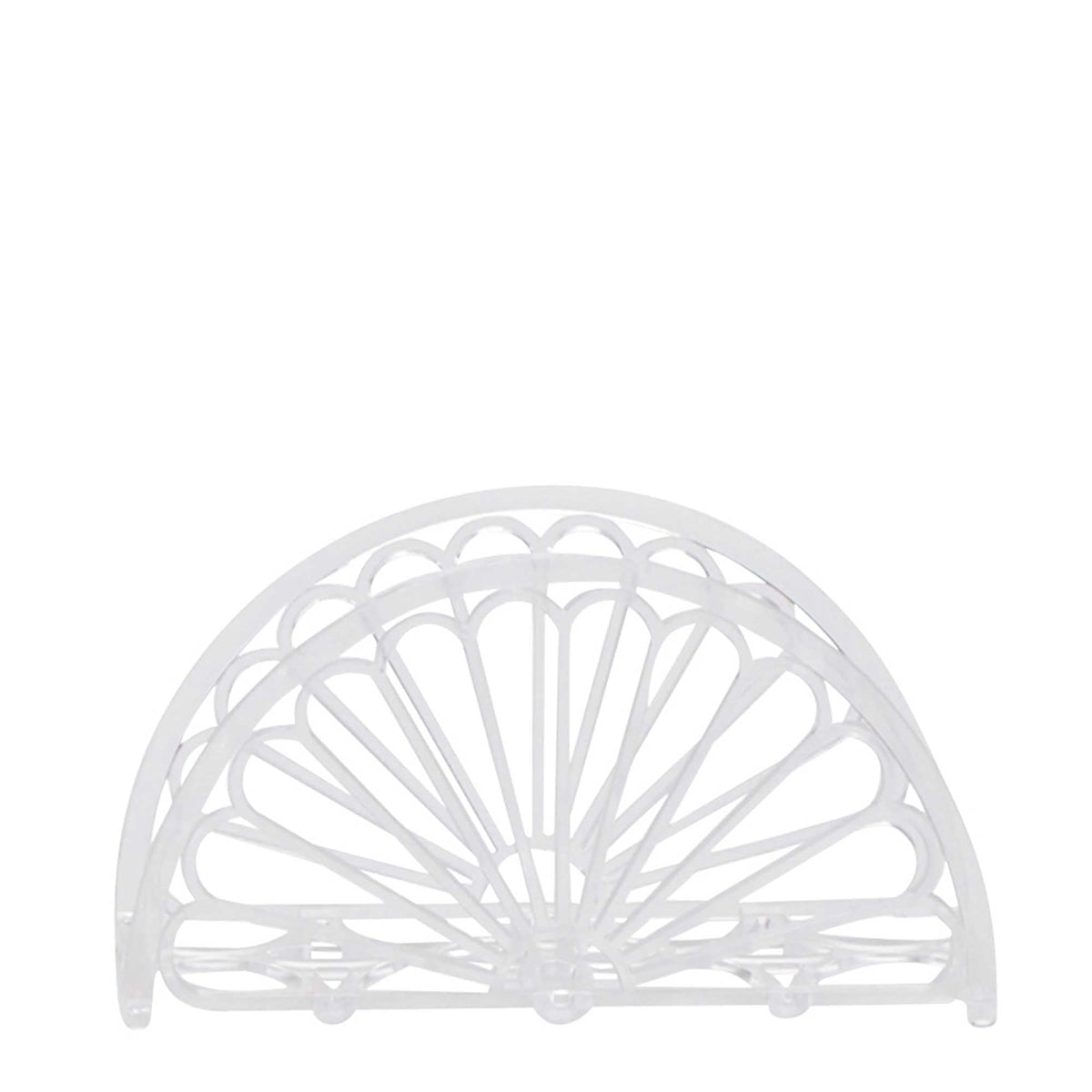 Napkin Holder - Fan - Clear