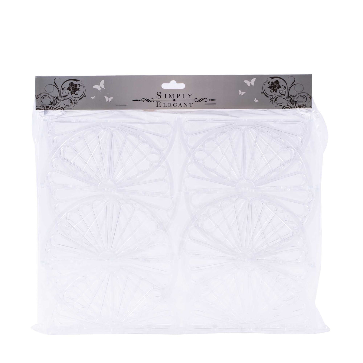 Napkin Holder - Fan - Clear