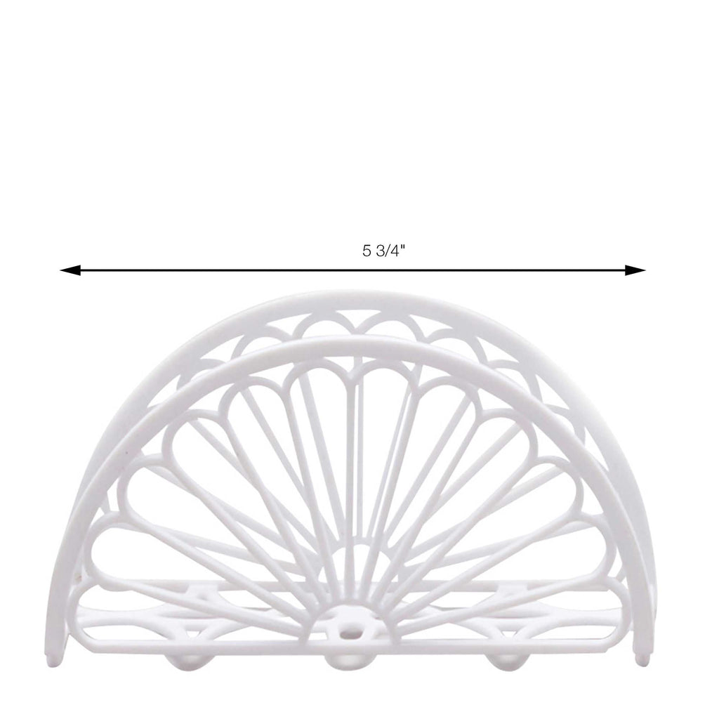Napkin Holder - Fan - Clear
