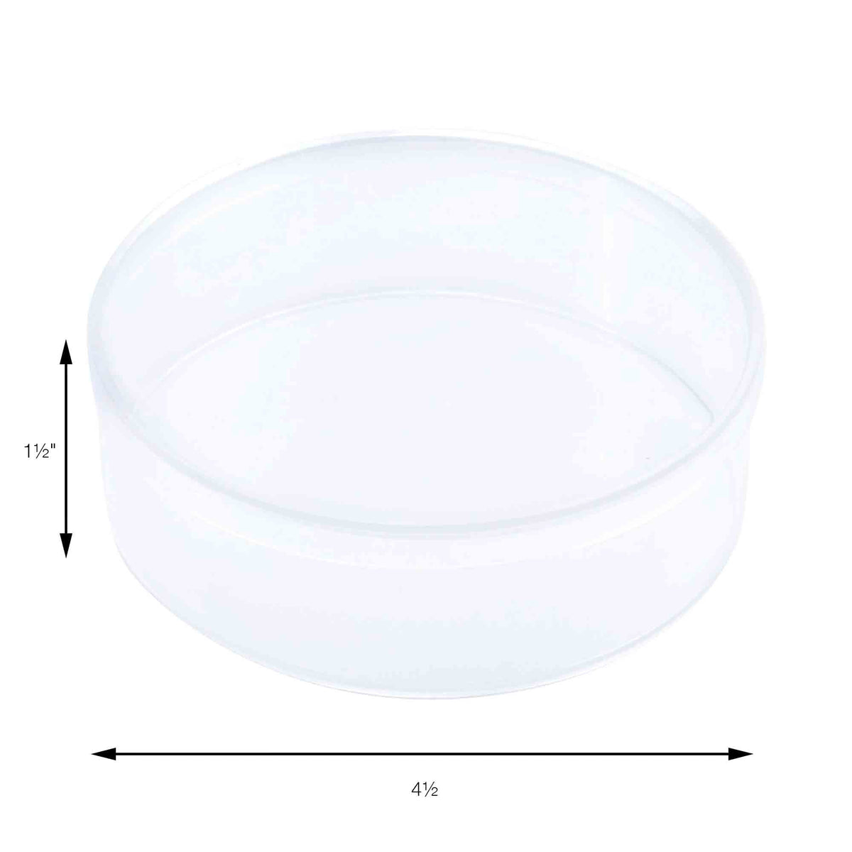 Round Plastic Favor Container 4.5" - Pack of 12
