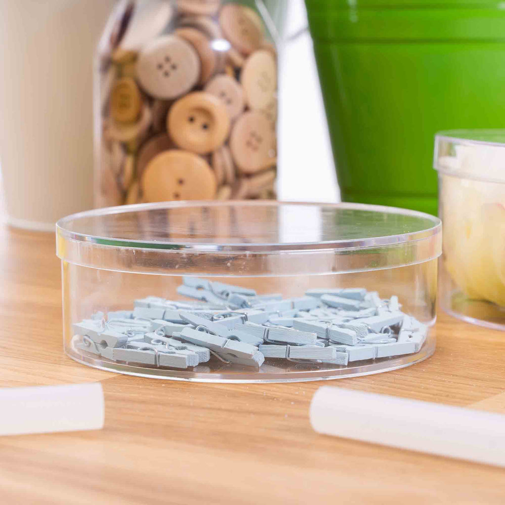 Round Plastic Favor Container 4.5" - Pack of 12