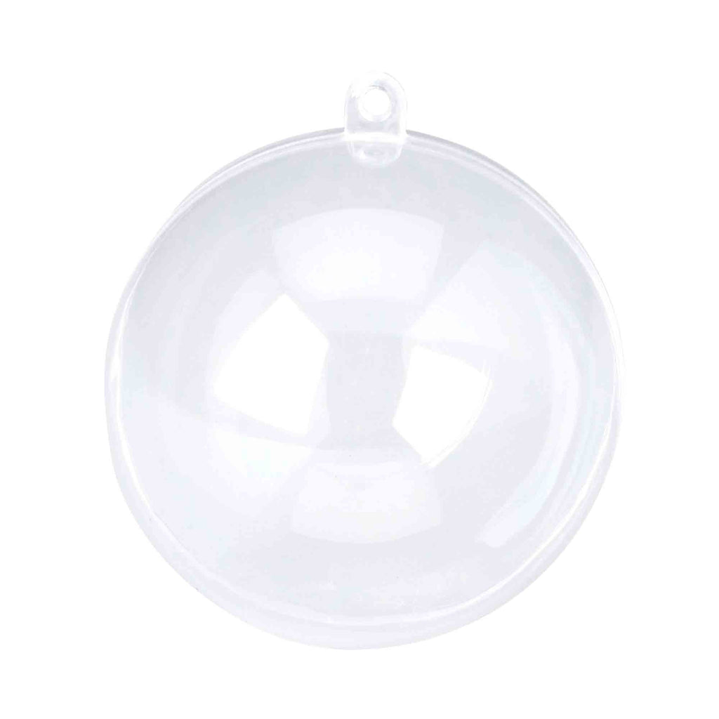 Plastic Fillable Ornament 4" - Pack of 12