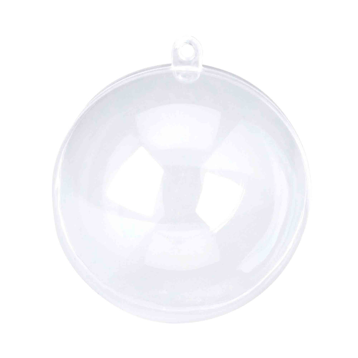 Plastic Fillable Ornament 4" - Pack of 12
