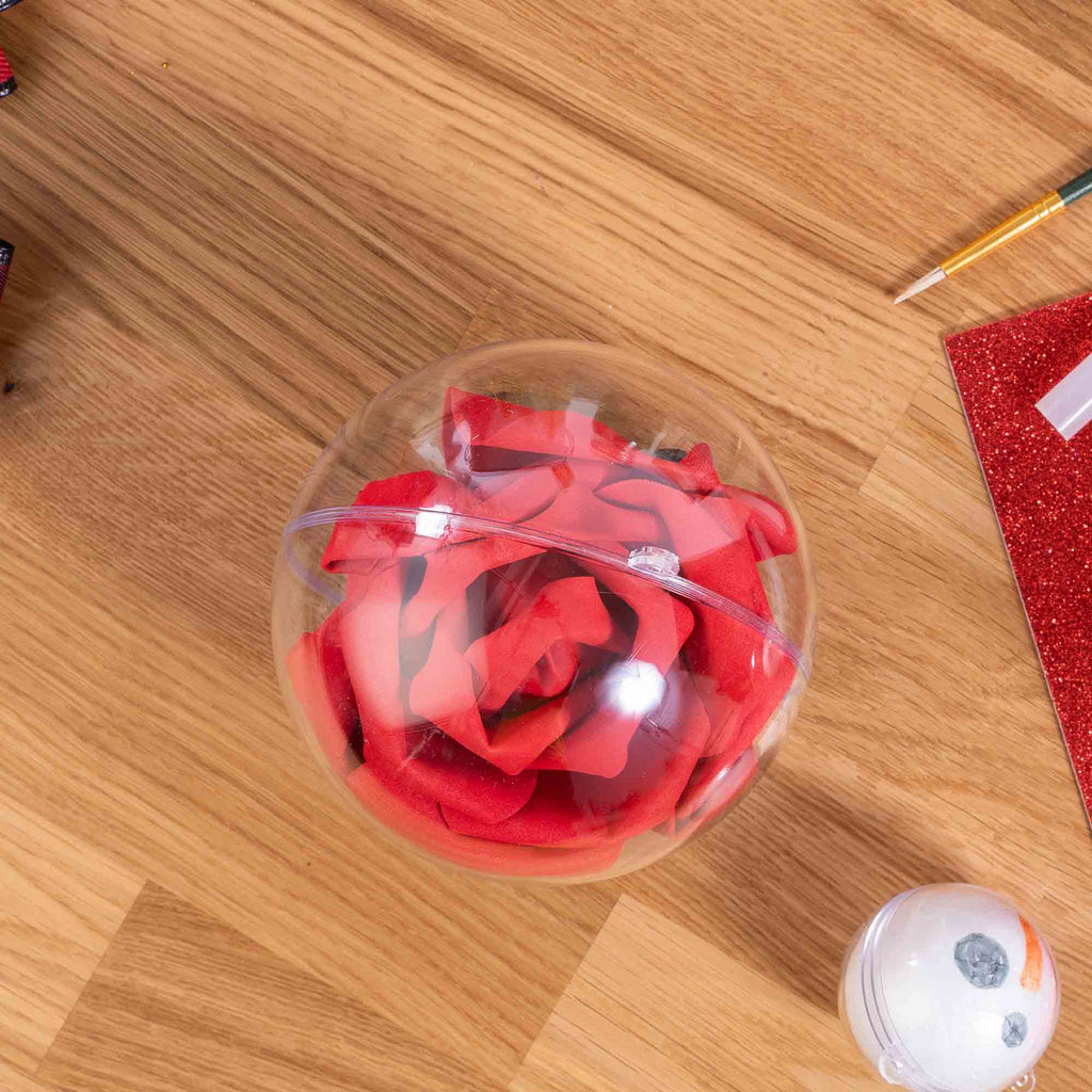 Plastic Fillable Ornament 4" - Pack of 12